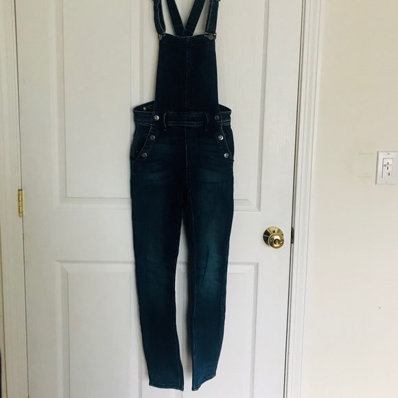 G-Star RAW Lynn High Waist Slim Navy Overalls - Picture 5 of 8